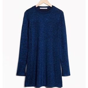 & Other Stories Blue Glitter Knit Dress Size Small